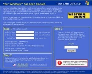 your windows has been blocked
